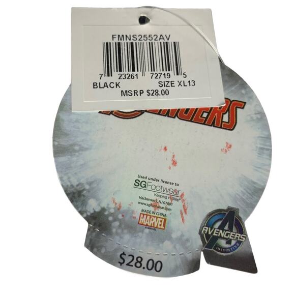 Marvel Avengers Men Flip Flops Graphic Sandal Size 13 NWT - Picture 5 of 7